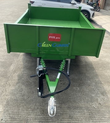 OEM 3-10 টন পিটিও চালিত হাইড্রোলিক কৃষি ডাম্প ট্রেলার, ক্ষমতা 210 * 160 * 30 সেমি, কোর টায়ার সমাবেশ সহ