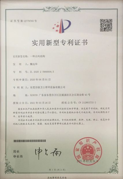 চীন Huizhou Rongrun Industrial Co., Ltd সার্টিফিকেশন